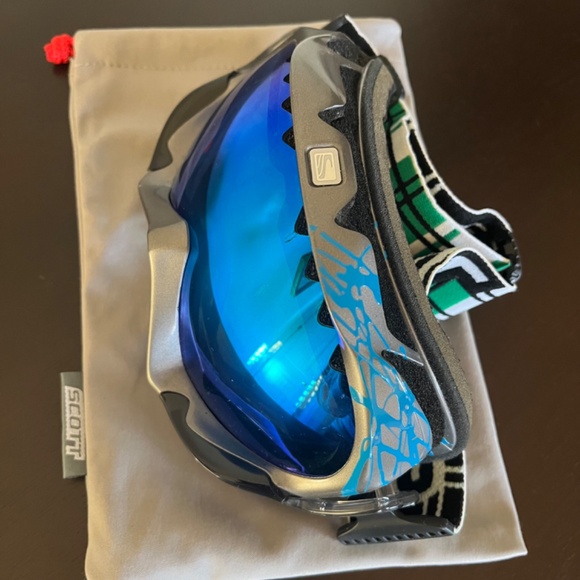 Scott Ski Goggles Vintage Teal Lense - Picture 4 of 8